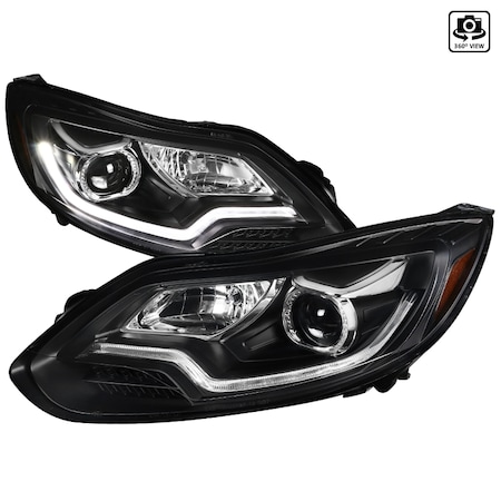 Spec-D Tuning 12-14 Ford Focus Projector Headlights Black 2LHP-FOC12JM-OZ
